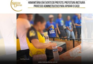 Em Paragominas, depois de denúncia do uso de água de ajuda humanitária em evento do prefeito, Prefeitura instaura processo administrativo para apurar o caso