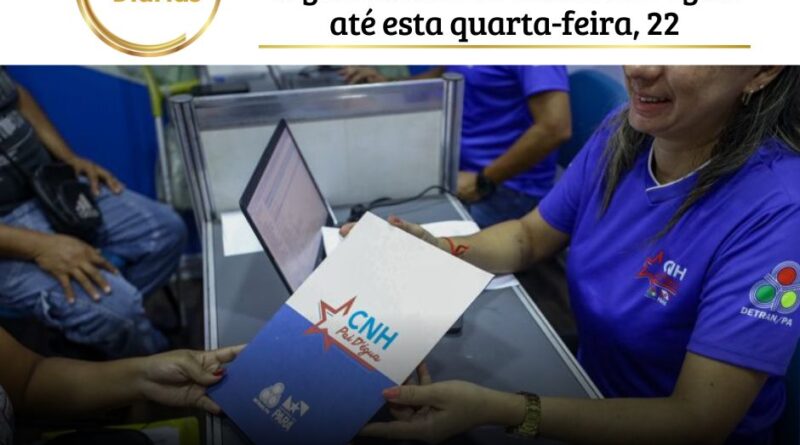 Detran matricula aprovados da segunda fase do CNH Pai D’égua até esta quarta-feira, 22