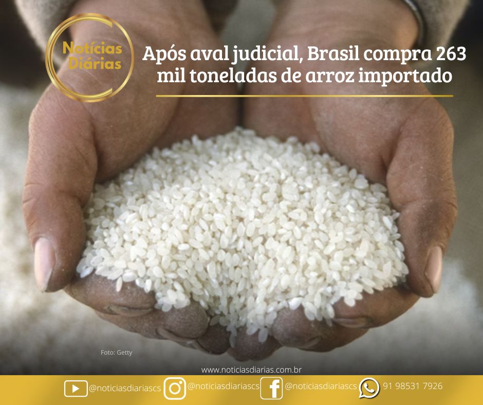 O governo federal , por meio da Companhia Nacional de Abastecimento (Conab), comprou, nesta quinta-feira (6/6), 263 mil toneladas de arroz importado em um leilão público.