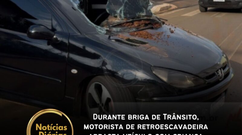 Na tarde da última terça-feira, dia 18 de março, em Cordeirópolis, no Estado de São Paulo, um caso inusitado de confusão de trânsito envolveu o motorista de um automóvel e o operador de uma retroescavadeira.