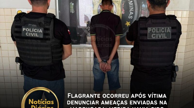 Na manhã do sábado, dia 20 de abril, um homem foi preso em flagrante em Paragominas por descumprimento de medida protetiva de urgência e ameaça no contexto de violência doméstica.