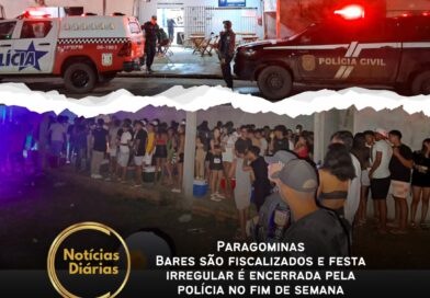 Paragominas – Bares são fiscalizados e festa irregular é encerrada pela polícia no fim de semana