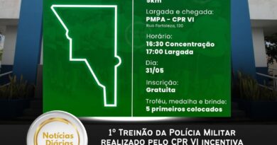 1º Treinão da Polícia Militar realizado pelo CPR VI incentiva esporte, lazer e saúde em Paragominas