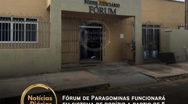 Fórum de Paragominas funcionará em sistema de rodízio a partir de 5 de maio devido a reformas
