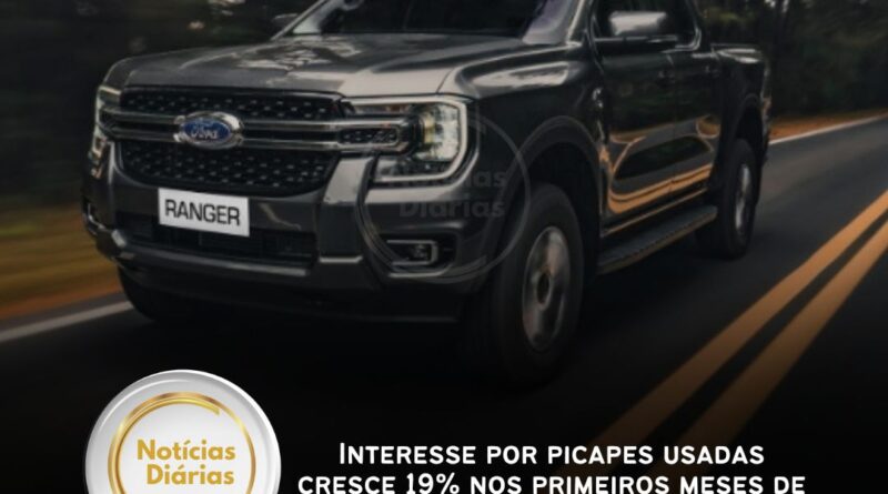 Interesse por picapes usadas cresce 19% nos primeiros meses de 2025 no Brasil, revela Webmotors