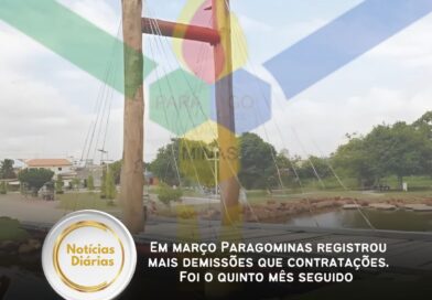 Em março Paragominas registrou mais demissões que contratações. Foi o quinto mês seguido