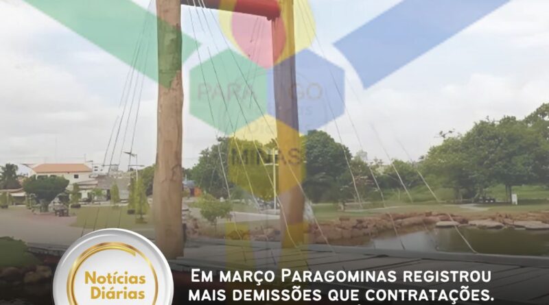 Em março Paragominas registrou mais demissões que contratações. Foi o quinto mês seguido