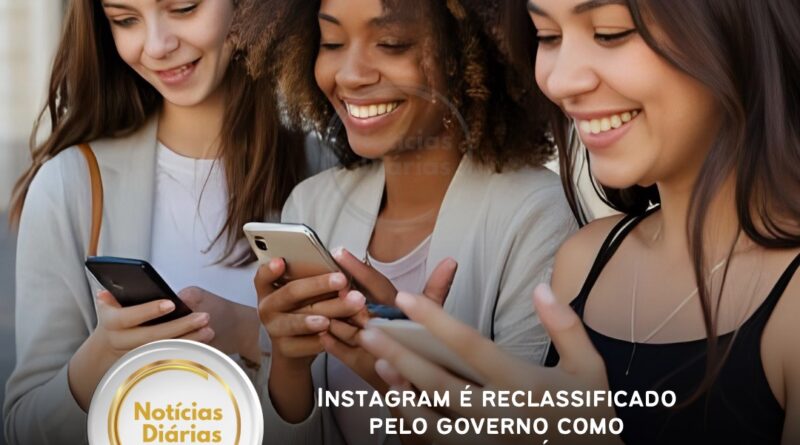 Instagram é reclassificado pelo governo como plataforma imprópria para menores de 16 anos