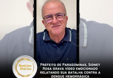 Prefeito de Paragominas, Sidney Rosa grava vídeo emocionado relatando sua batalha contra a dengue hemorrágica
