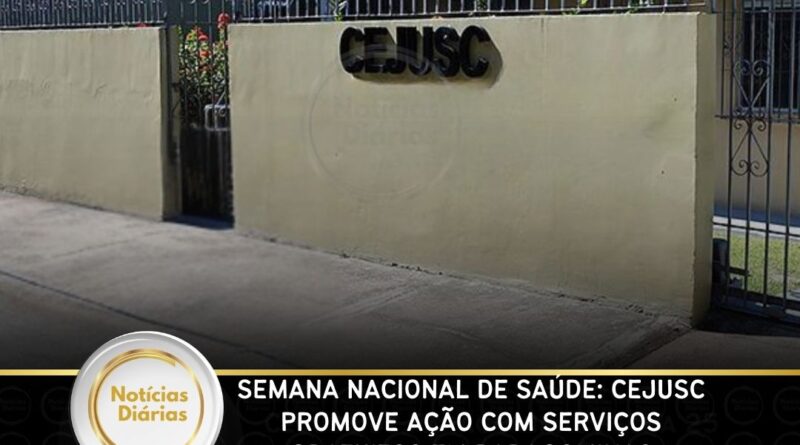Semana Nacional de Saúde: CEJUSC promove ação com serviços gratuitos em Paragominas Semana Nacional de Saúde: CEJUSC promove ação com serviços gratuitos em Paragominas