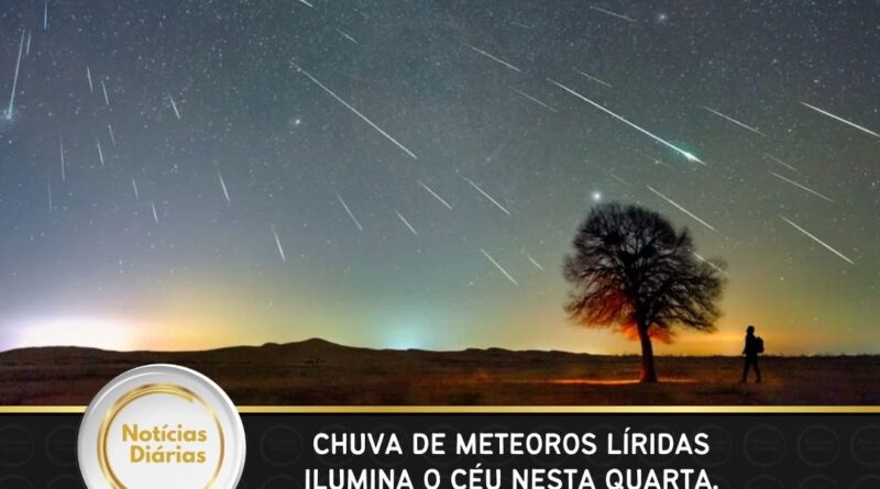 Chuva de meteoros Líridas ilumina o céu nesta quarta. Saiba como ver