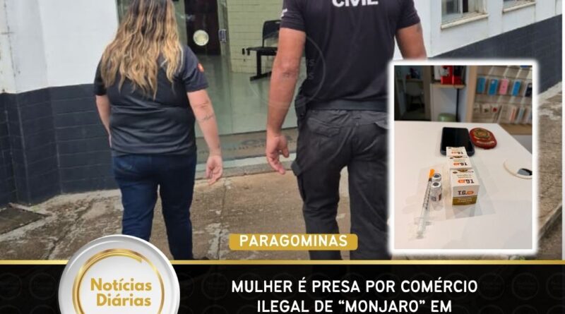 mulher é presa por comércio ilegal de “Monjaro” em Paragominas