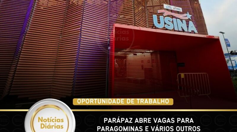 Parápaz abre vagas para Paragominas e vários outros municípios