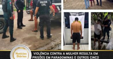 Violência contra a mulher: 8 pessoas são presas em Paragominas e outros cinco municípios do Pará durante feriado prolongado