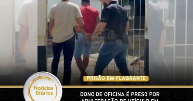 Dono de oficina é preso em flagrante por adulteração de veículo em Paragominas
