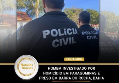 Homem investigado por homicídio em Paragominas é preso em Barra do Rocha, Bahia