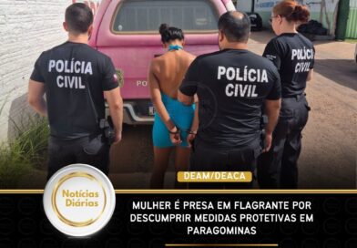Mulher é presa em flagrante por descumprir medidas protetivas em Paragominas