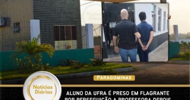 Em Paragominas, aluno da UFRA é preso em flagrante por perseguição a professora depois de ser reprovado