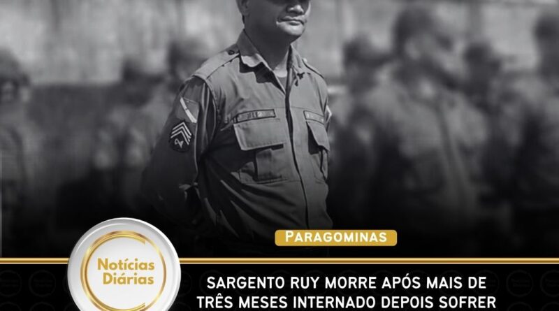 Paragominas – Sargento Ruy morre após mais de quatro meses internado depois sofrer uma pedrada durante abordagem