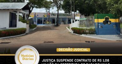 Justiça suspende contrato de R$ 1,08 milhão da Prefeitura de Paragominas após ação do Ministério Público Justiça suspende contrato de R$ 1,08 milhão da Prefeitura de Paragominas após ação do Ministério Público