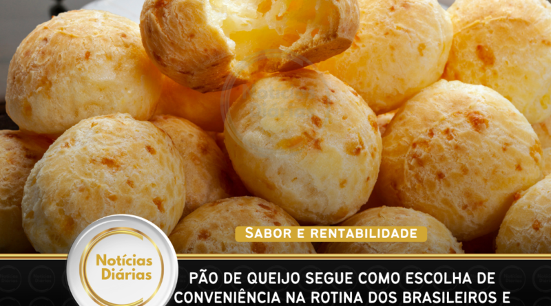 Pão de queijo segue como escolha de conveniência na rotina dos brasileiros e movimenta R$ 10,2 bilhões