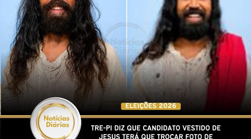 TRE do Piauí diz que candidato vestido de Jesus terá que trocar foto de urna