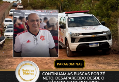Buscas por Zé Neto continuam nesta segunda-feira em Paragominas