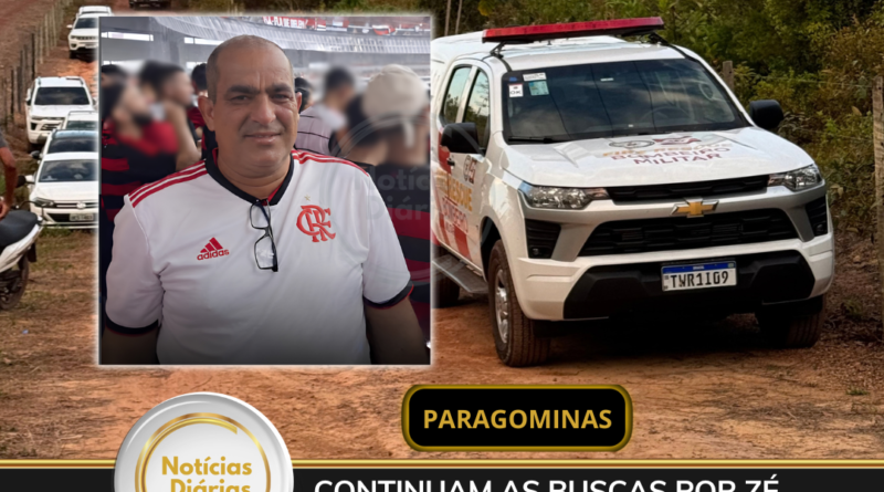 Buscas por Zé Neto continuam nesta segunda-feira em Paragominas