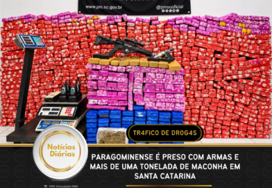 Paragominense é preso com armas e mais de uma tonelada de maconha em Santa Catarina