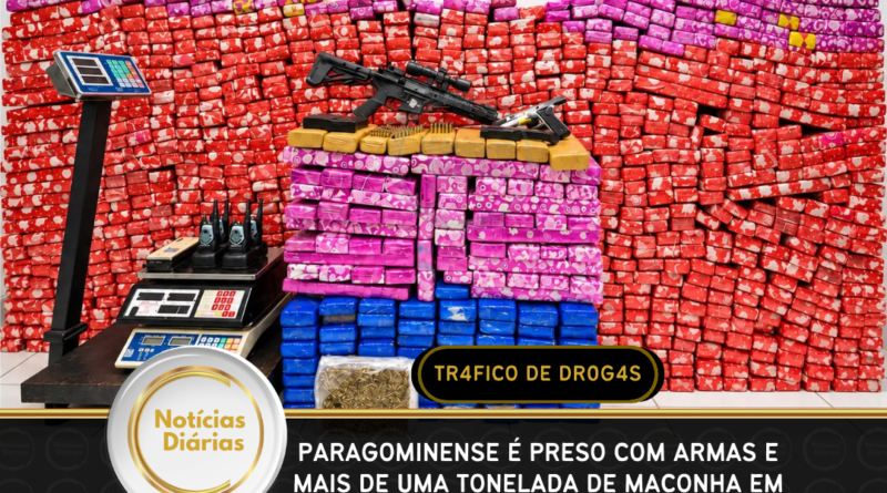 Paragominense é preso com armas e mais de uma tonelada de maconha em Santa Catarina